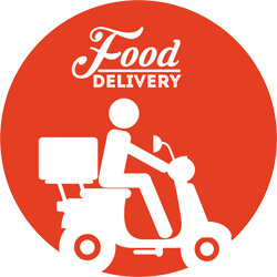 food delivery icon fresh sushi for businesses